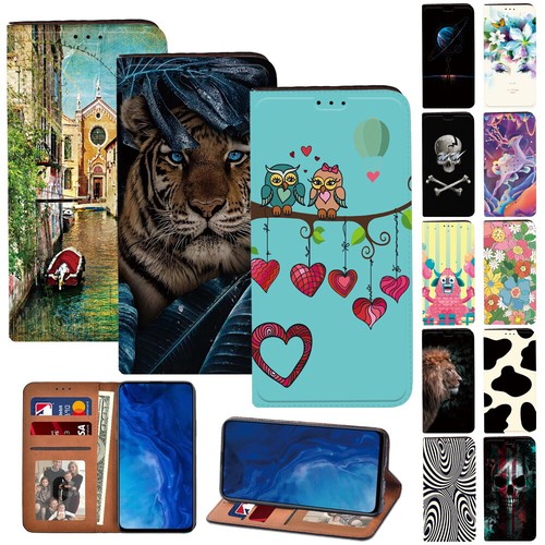 Print leather phone - print, stand